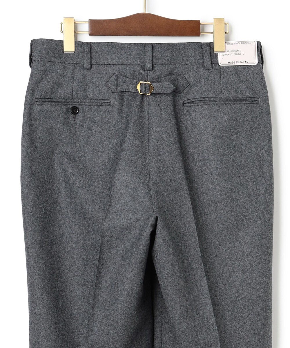 J.PRESS MEN 【J.PRESS ORIGINALS】Peppin Merino Saxony Piped Stem Trousers / Japan Made 
