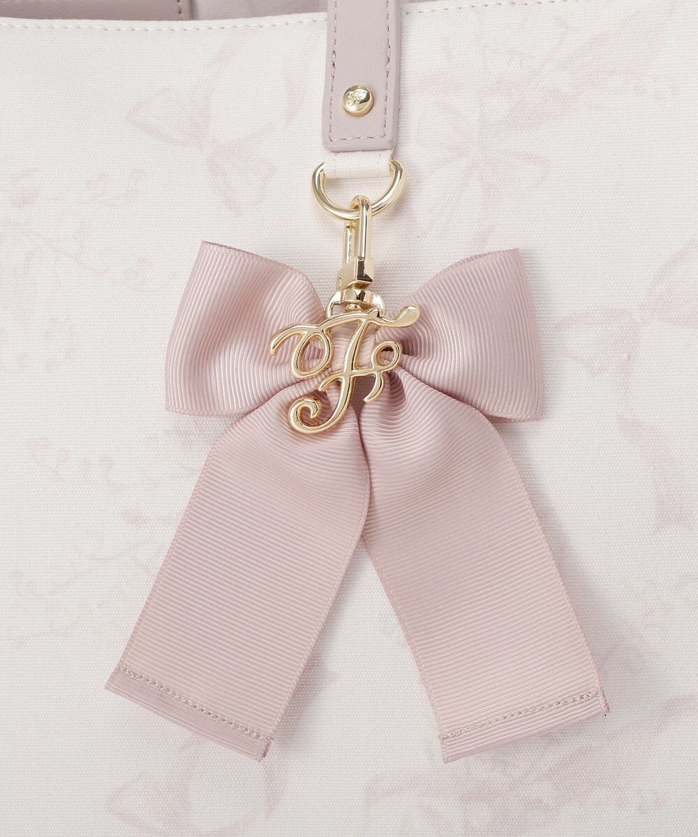 Maison de FLEUR すずらんプリントスクエアトートバッグ 