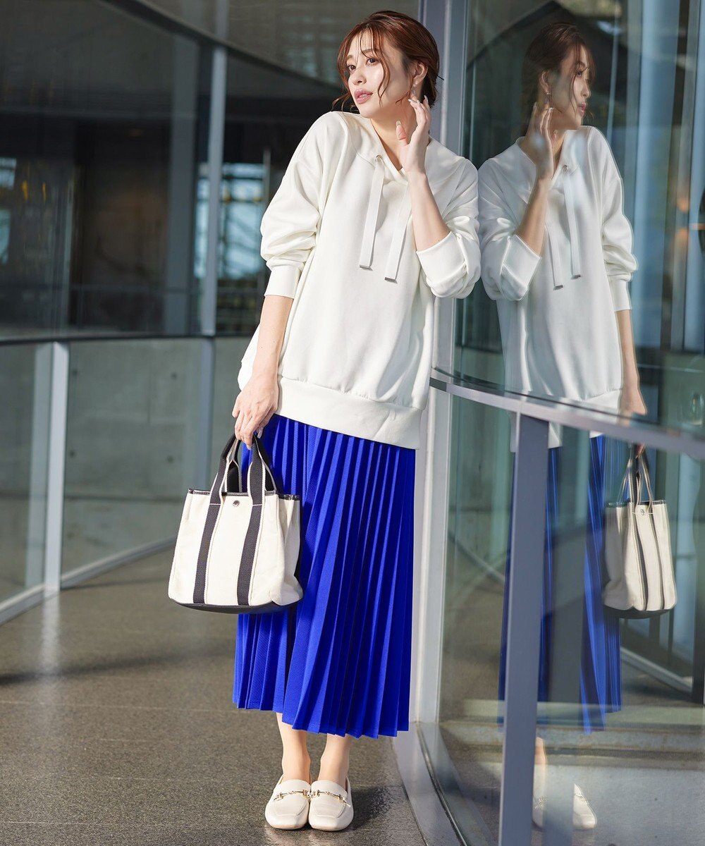 Tiaclasse 【洗える】フード風ダイバートップス 