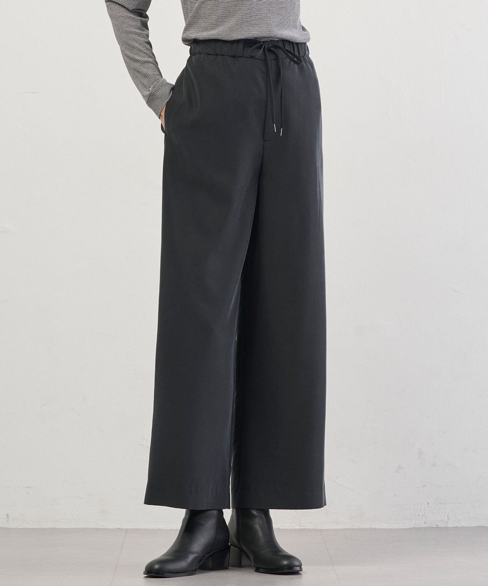 J.PRESS LADIES ピーチポプリン ワイド パンツ 