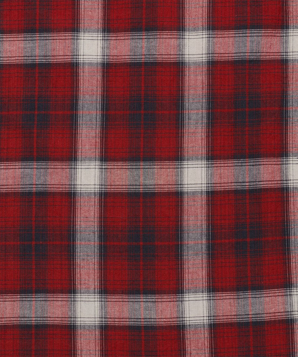 J.PRESS MEN 【J.PRESS ORIGINALS】【UNISEX】Indian Madras Open Shirts / Baggy-Fit 