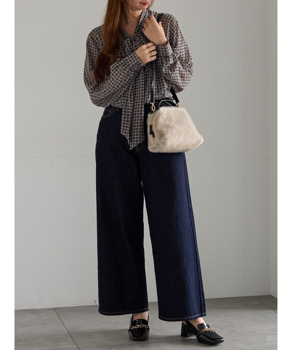 Te chichi パターンアソートシフォンボウタイブラウス《2025Autumn catalog vol.2 item》 