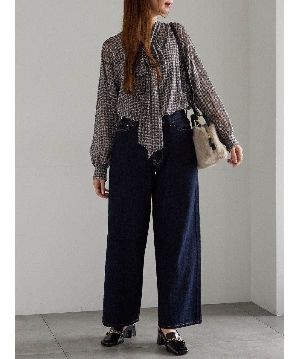 Te chichi パターンアソートシフォンボウタイブラウス《2025Autumn catalog vol.2 item》 