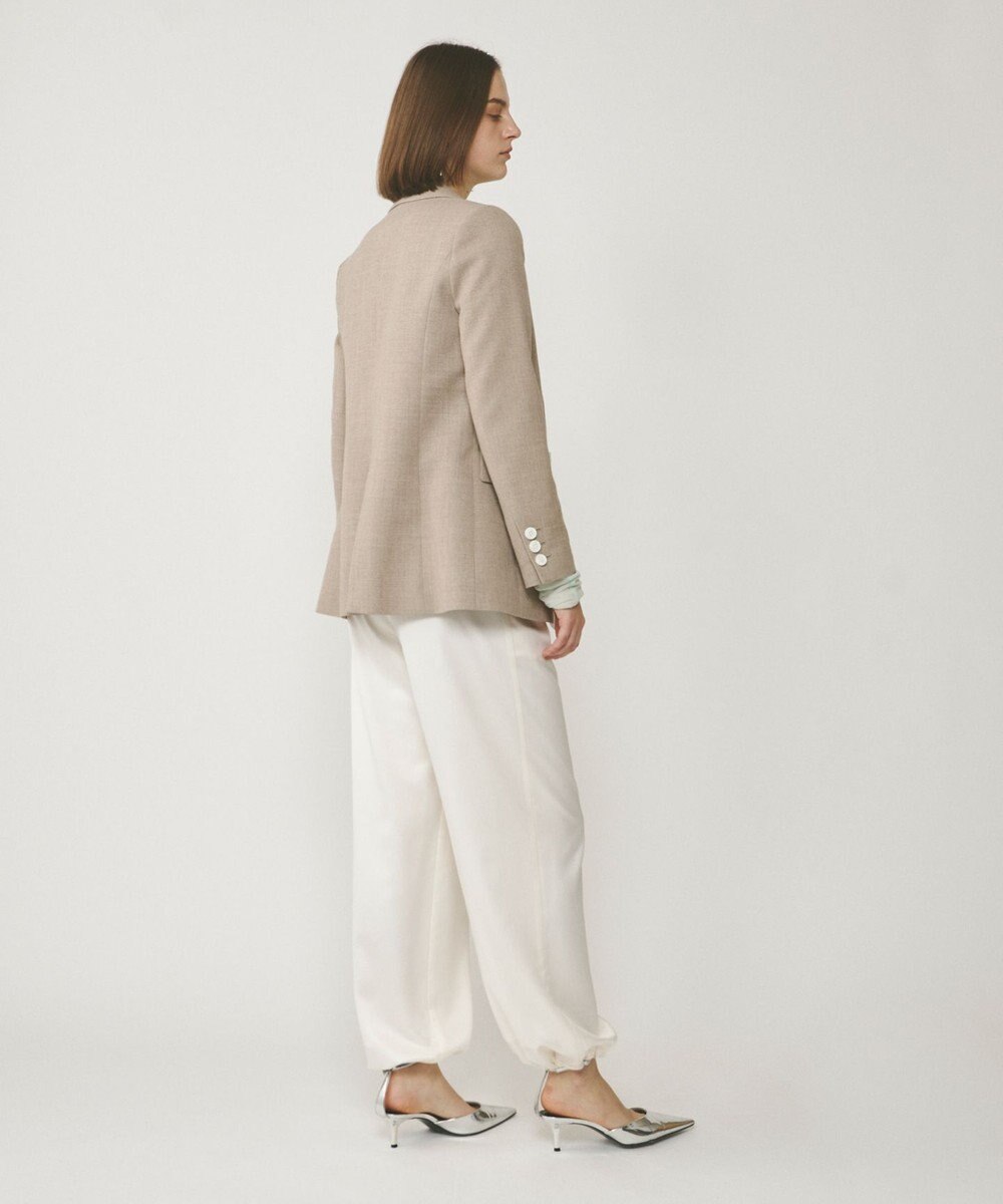 GRACE CONTINENTAL リネンライクダブルジャケット 