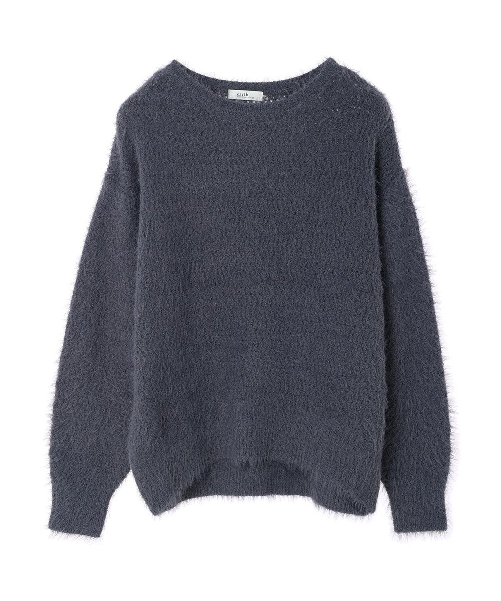 earth music&ecology ゆるモヘアライクレースニット 