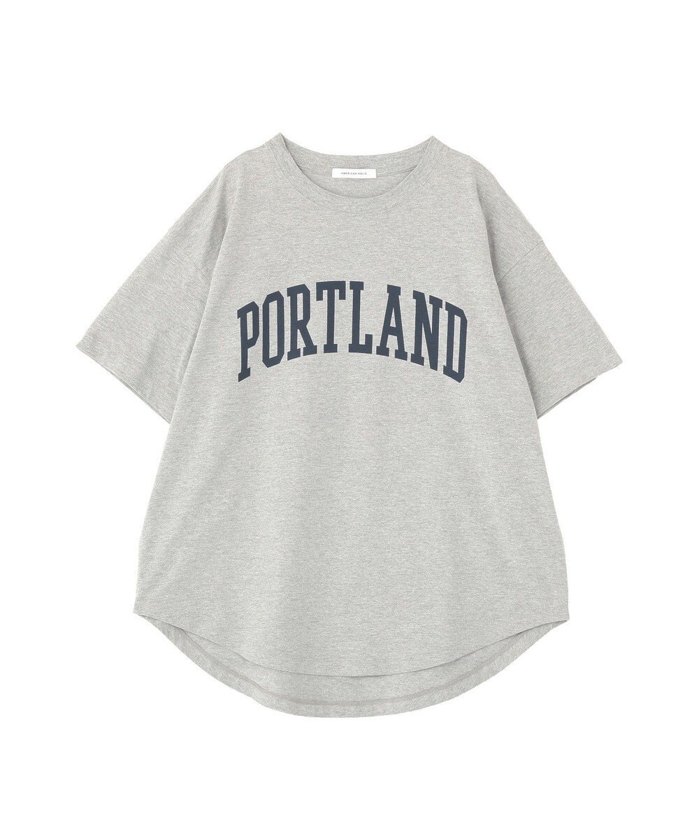 AMERICAN HOLIC PORTLAND裾ラウンドTシャツ 