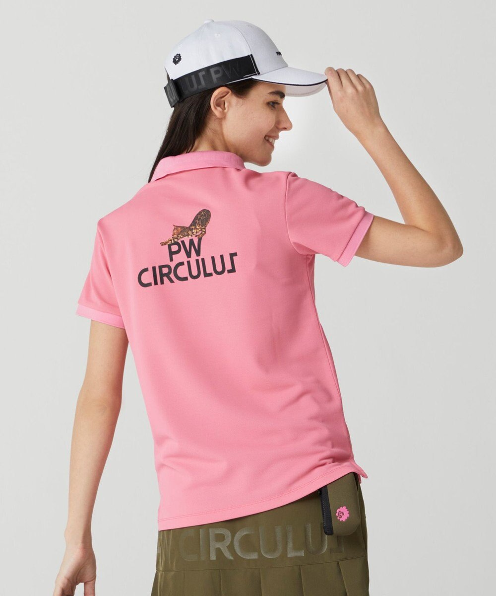 PW CIRCULUS 【WOMEN】【吸汗速乾】アニマル フォト ポロシャツ 