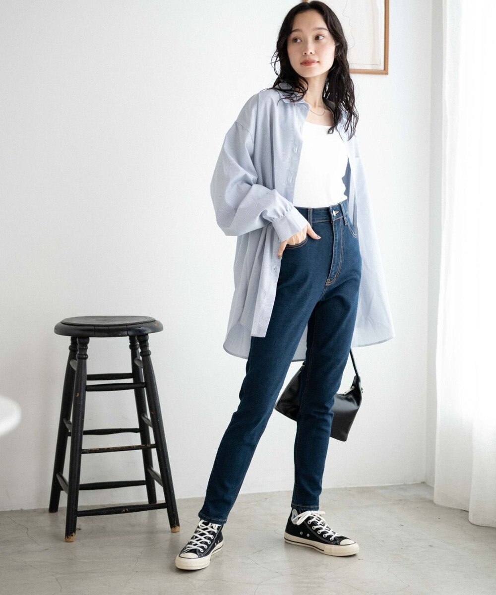 WEGO ハイウエストストレッチスキニーパンツ 