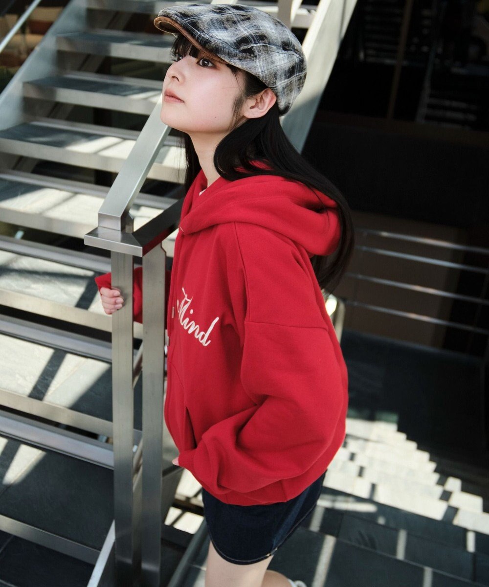 WEGO 【25年秋冬新作/ユニセックス着用ITEM/SMLサイズ展開】グラフィックロゴダブルZIPパーカー 