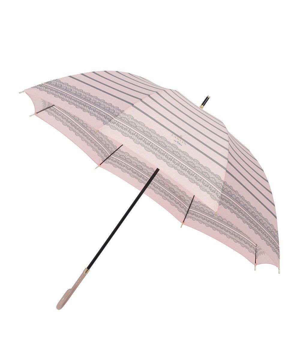 MOONBAT 【雨傘】ランバン　オン　ブルー (LANVIN en Bleu) ボーダー レース 長傘 