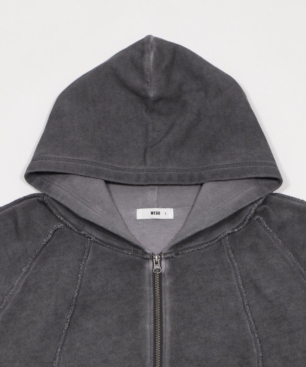 WEGO 【ユニセックス着用ITEM/MLサイズ展開】スウィッチングZIPパーカー 