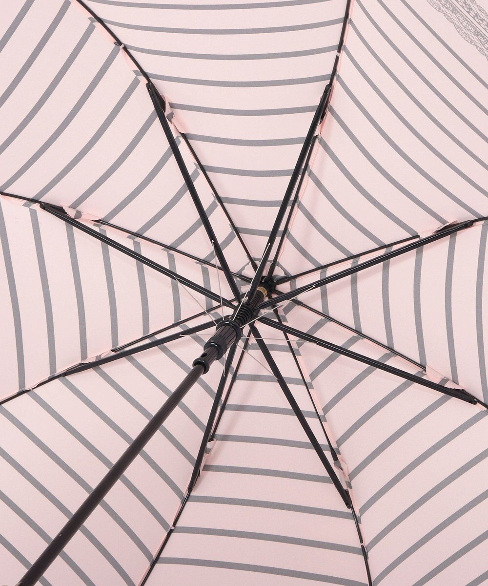 MOONBAT 【雨傘】ランバン　オン　ブルー (LANVIN en Bleu) ボーダー レース 長傘 