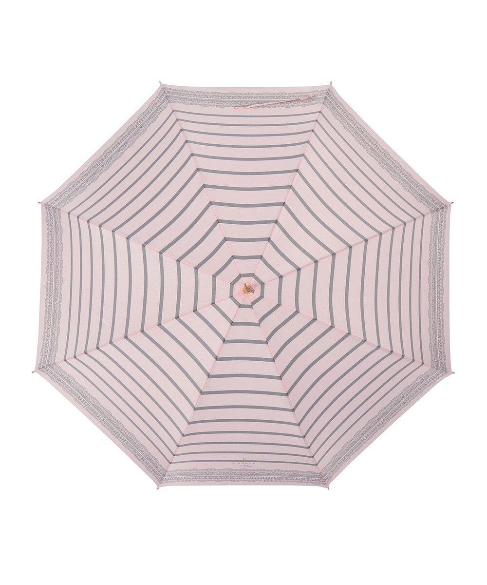 MOONBAT 【雨傘】ランバン　オン　ブルー (LANVIN en Bleu) ボーダー レース 長傘 