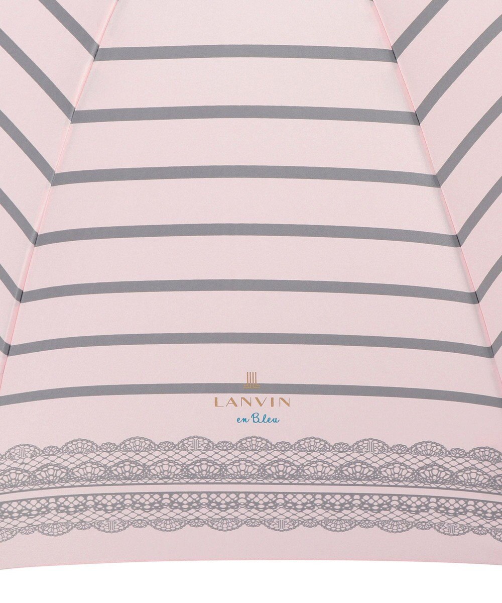 MOONBAT 【雨傘】ランバン　オン　ブルー (LANVIN en Bleu) ボーダー レース 長傘 