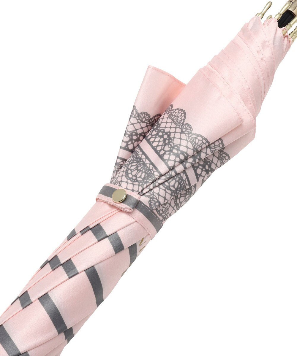 MOONBAT 【雨傘】ランバン　オン　ブルー (LANVIN en Bleu) ボーダー レース 長傘 