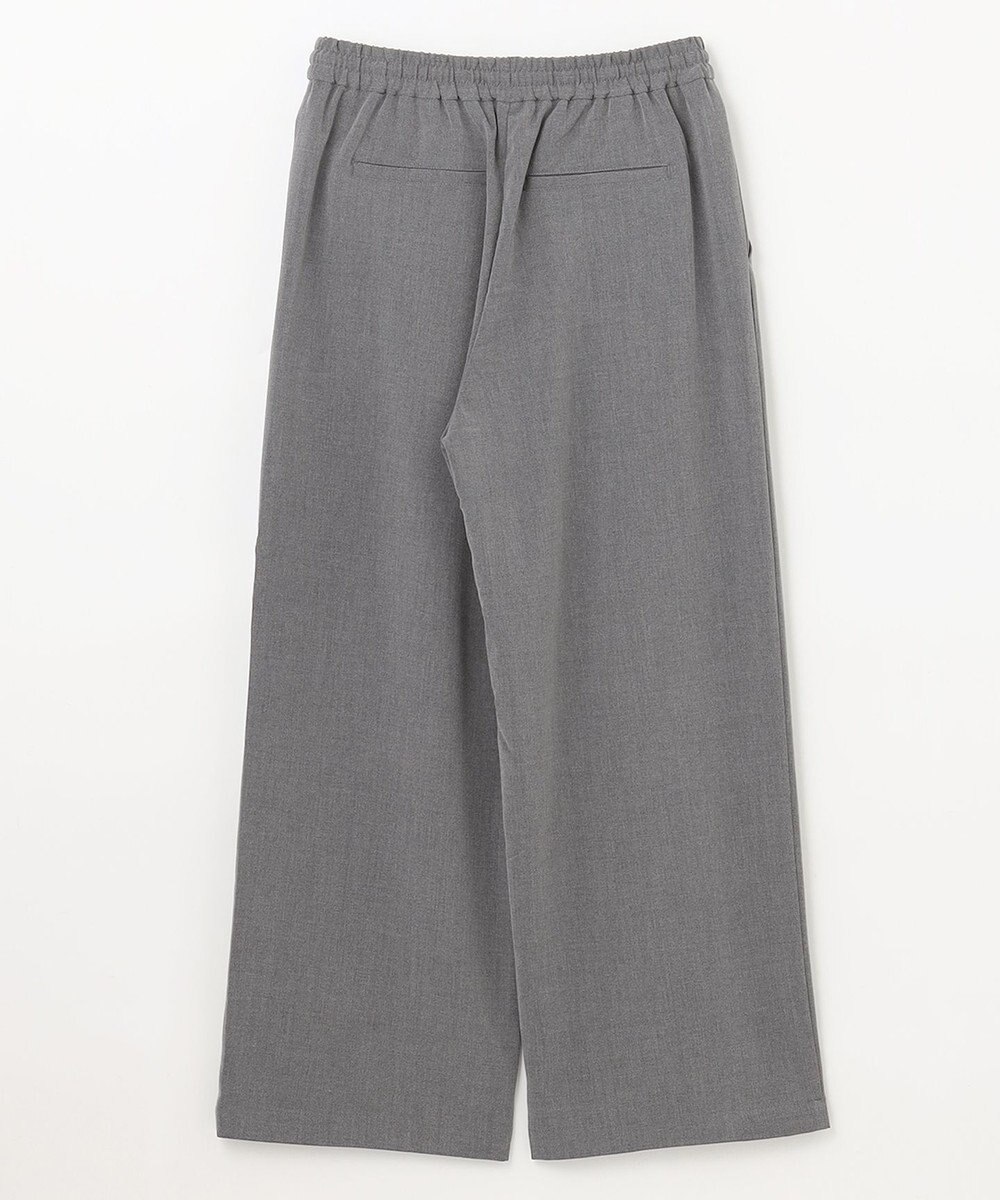 ANY 【洗濯機可能/ストレッチ/ウエストゴム】ウールライク2タックストレートパンツ 