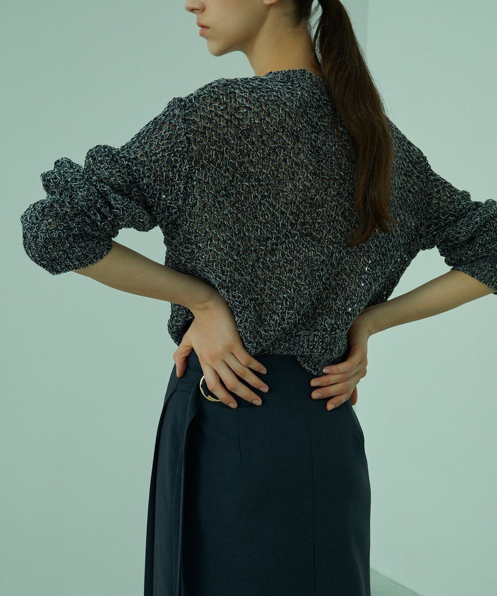 BEIGE， CACTUS / メッシュカーディガン 