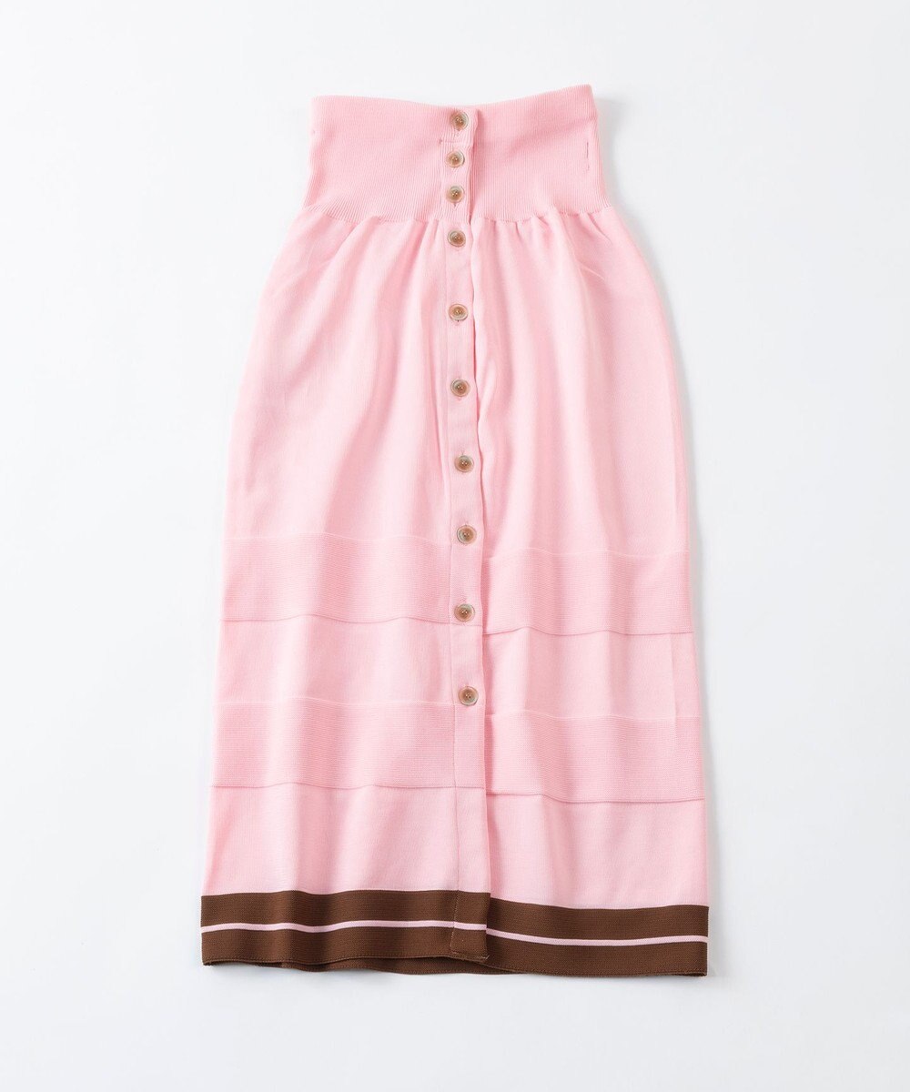 TRICOTE バイカラーニットスカート 