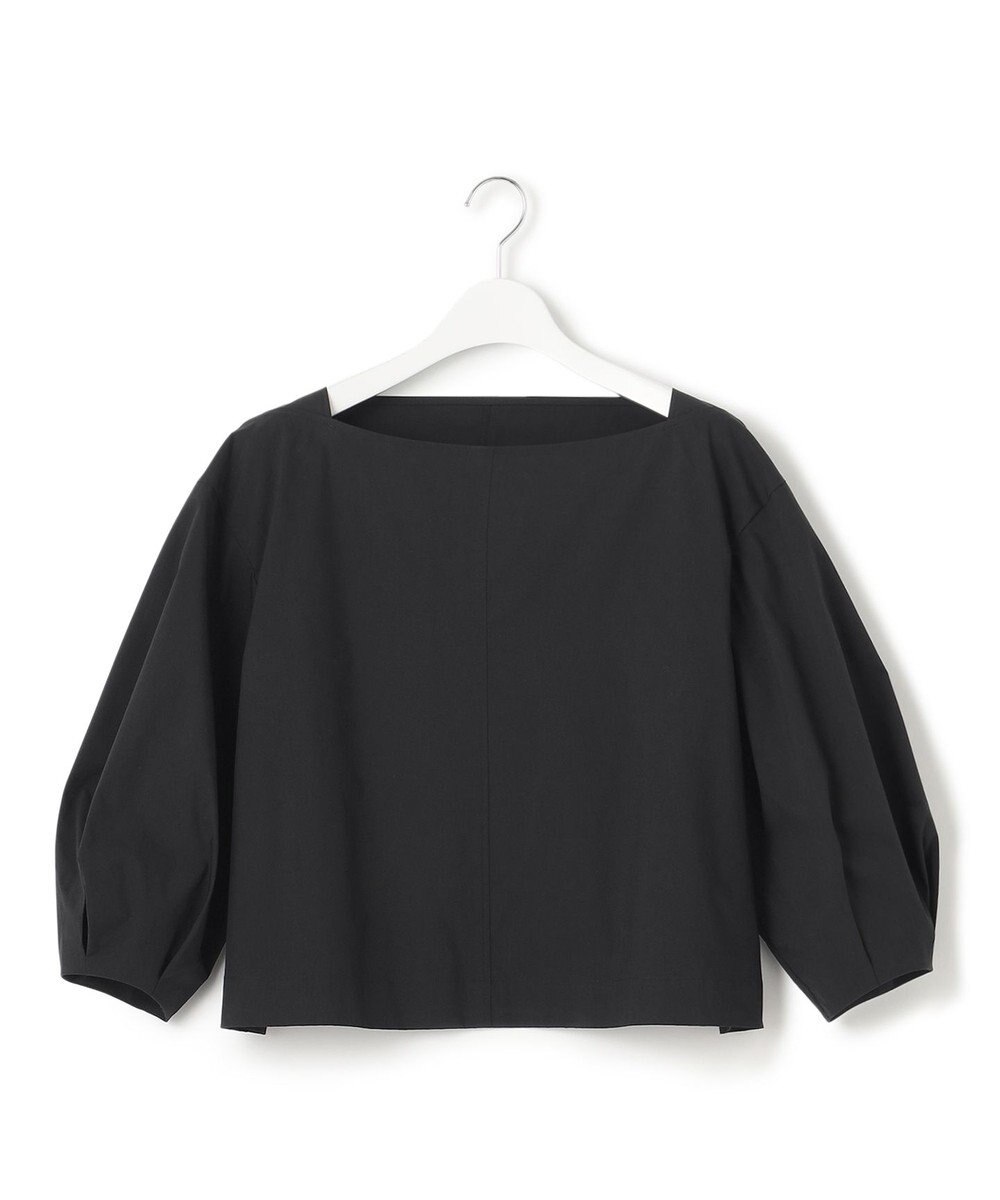 23区 L 【一部店舗限定/洗える】ハイカウントウェザーストレッチ ボートネック コンパクト ブラウス 