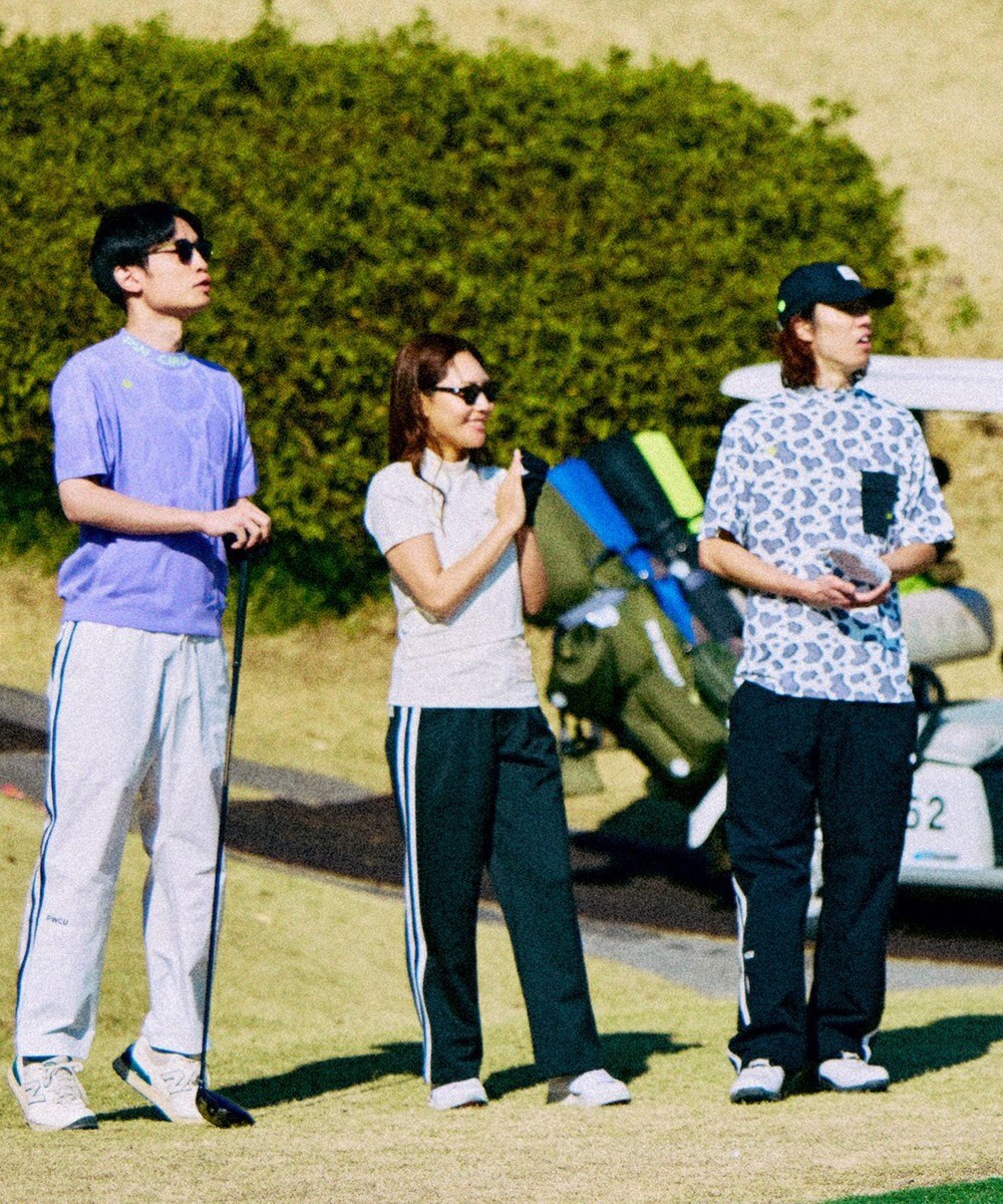 PW CIRCULUS 【UV遮蔽率99.5%  UVカット/速乾/ストレッチ】【MEN】アニマルドットポケットモックT ゴルフ 