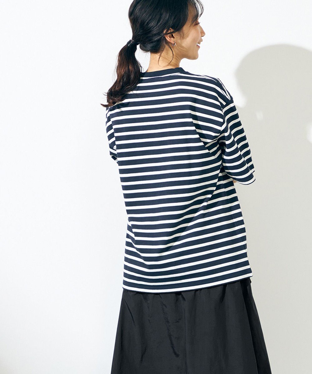 SHARE PARK MENS 【UNISEX】UVカット ボーダーロゴTシャツ 