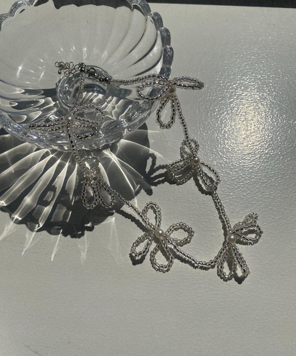 WEGO Lフラワービーズネックレス 