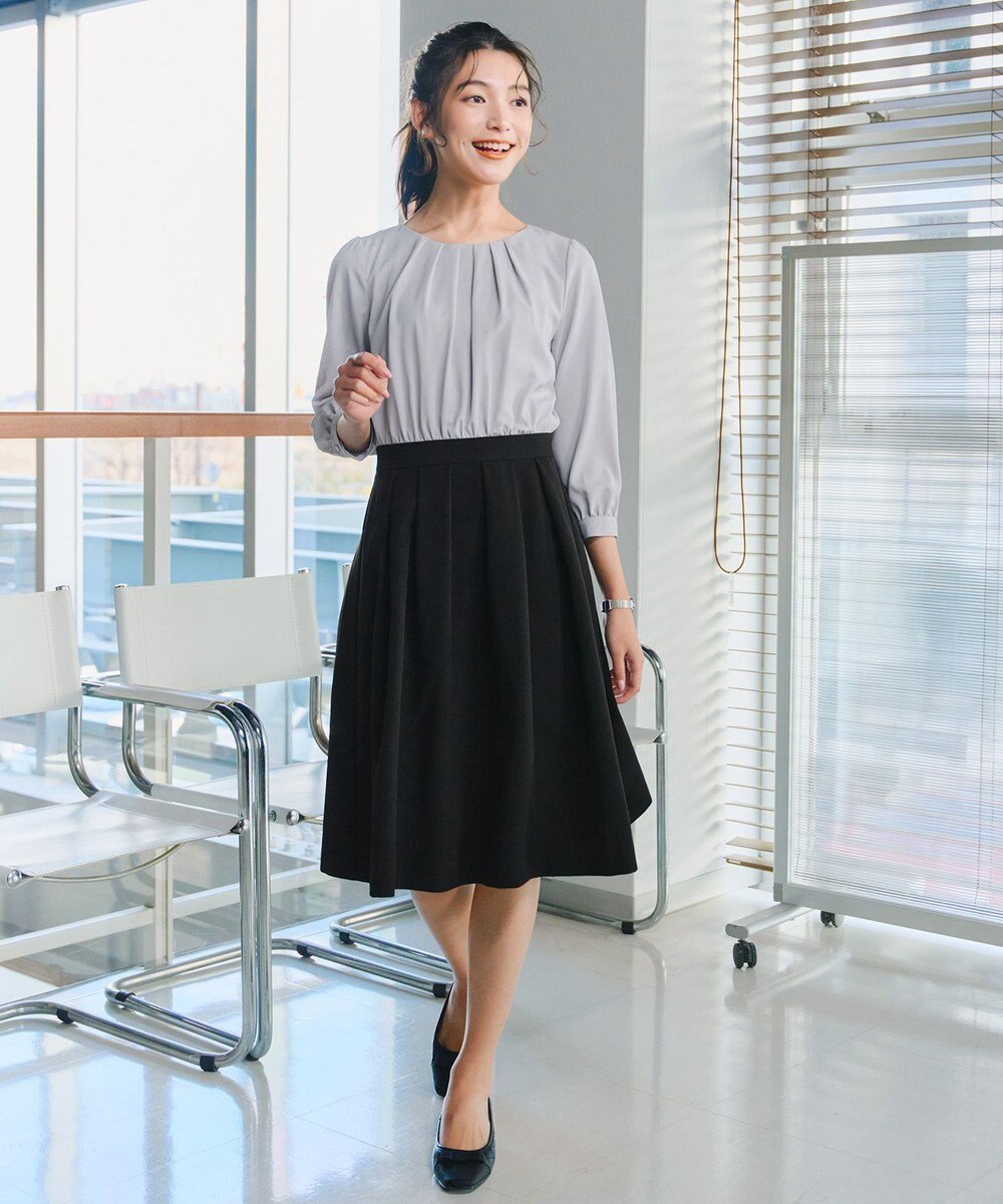 Tiaclasse 【安田美沙子さん着用・撥水】リボンキルティングパンプス　レインシューズ 