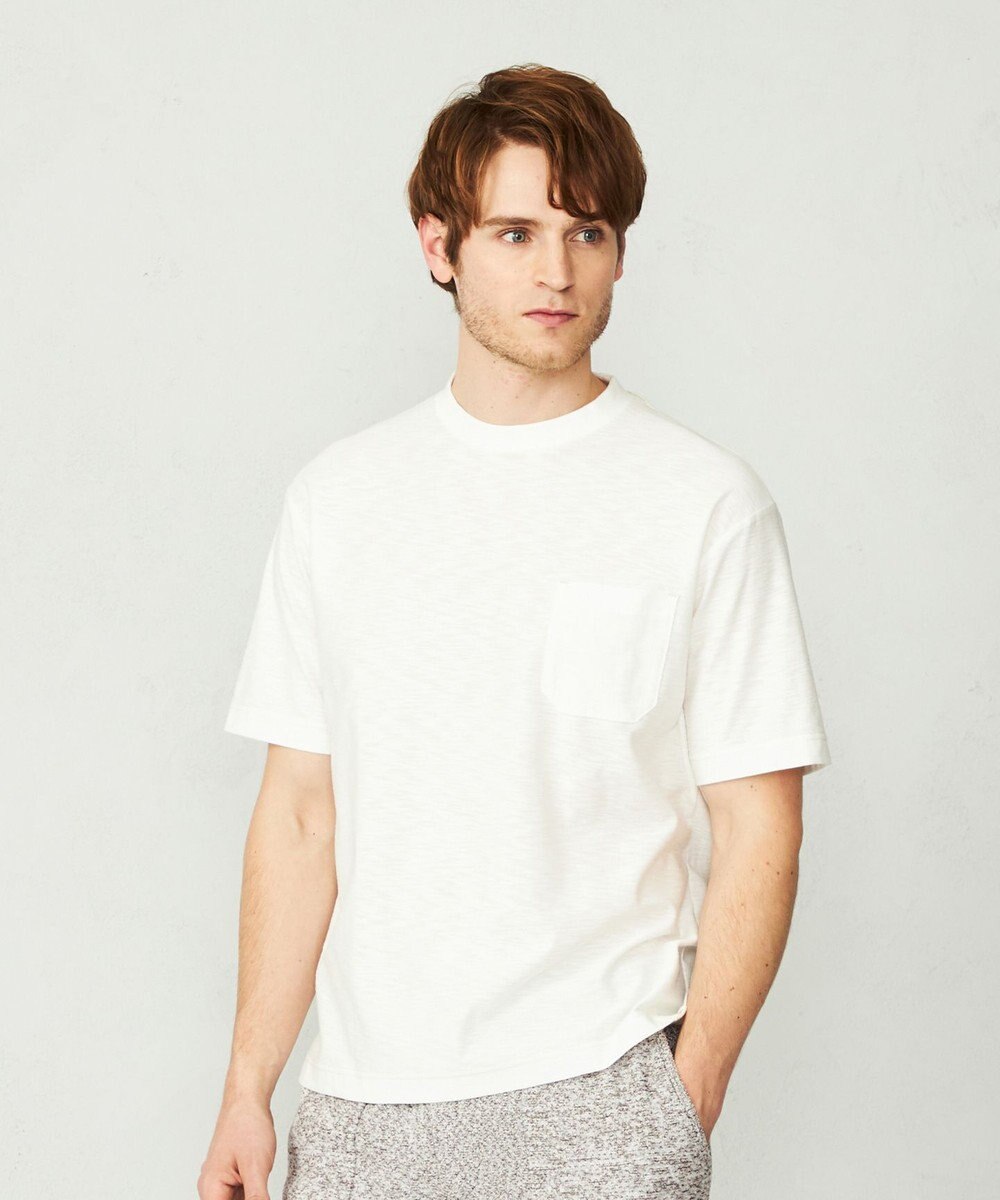 JOSEPH ABBOUD MOUNTAIN 【SPACE／UNISEX】オーガニックコットンスラブプレーティング天竺 Tシャツ 