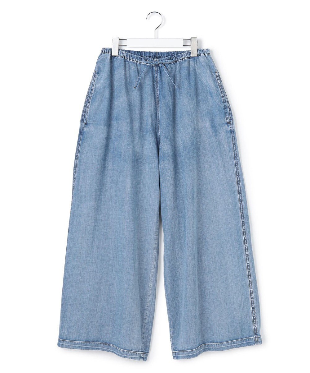 J.PRESS YORK STREET 【WOMEN】ライトダンガリー リラックスワイド パンツ 
