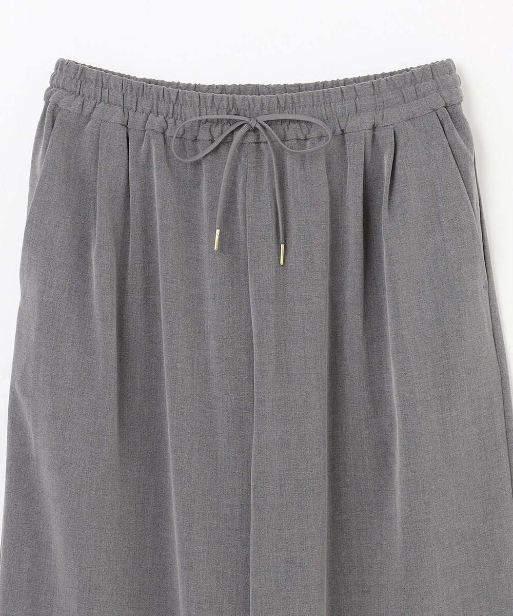 ANY 【洗濯機可能/ストレッチ/ウエストゴム】ウールライク2タックストレートパンツ 