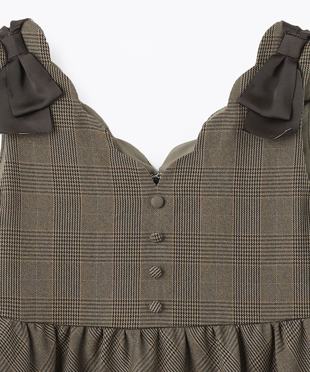 ANY KIDS チェックジャンパースカート 