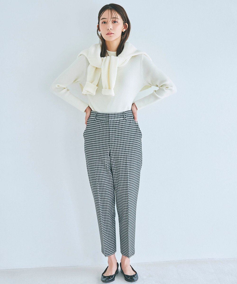 ANY SIS 【保温性あり/洗える】サーモ 2WAYストレッチ テーパード パンツ 