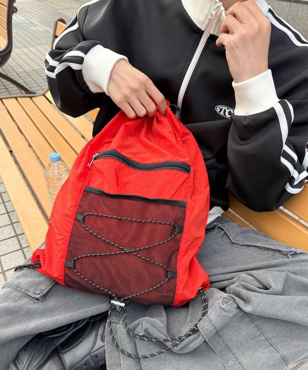 WEGO 【ユニセックス着用ITEM】コードデザインナップサック 