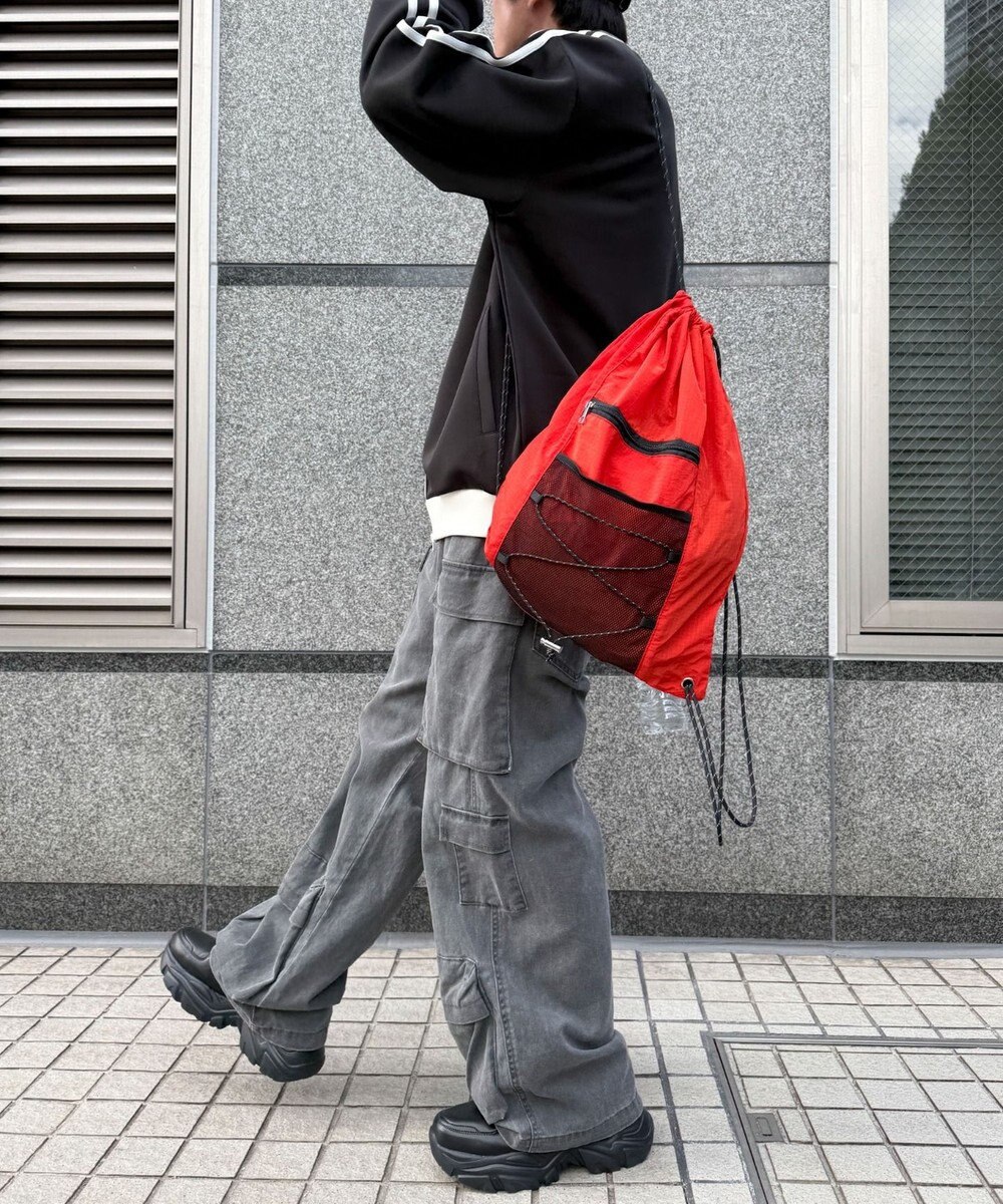 WEGO 【ユニセックス着用ITEM】コードデザインナップサック 