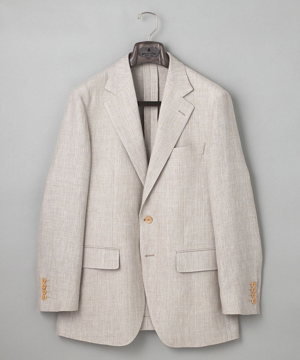 GOTAIRIKU 【DORMEUIL】ドーメル HEXAGON リネン ジャケット_ベージュ 
