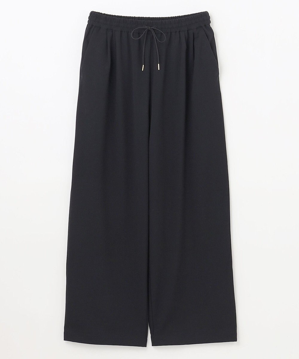 ANY 【洗濯機可能/ストレッチ/ウエストゴム】ウールライク2タックストレートパンツ 