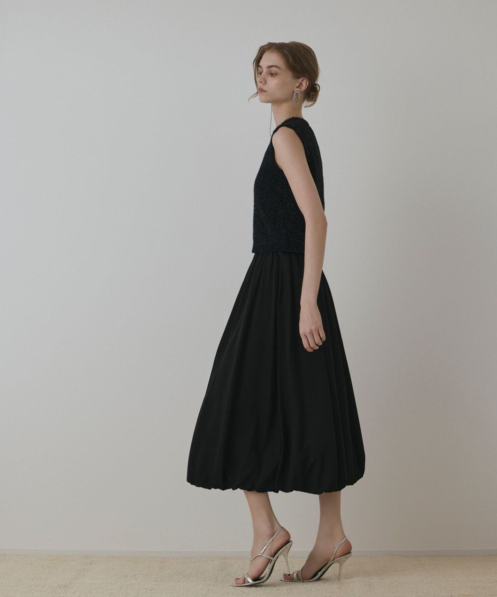 GRACE CONTINENTAL ラメフェザ－ニットトップ 