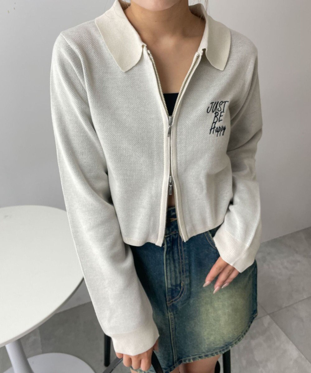 WEGO WZIPスターモチーフニット 