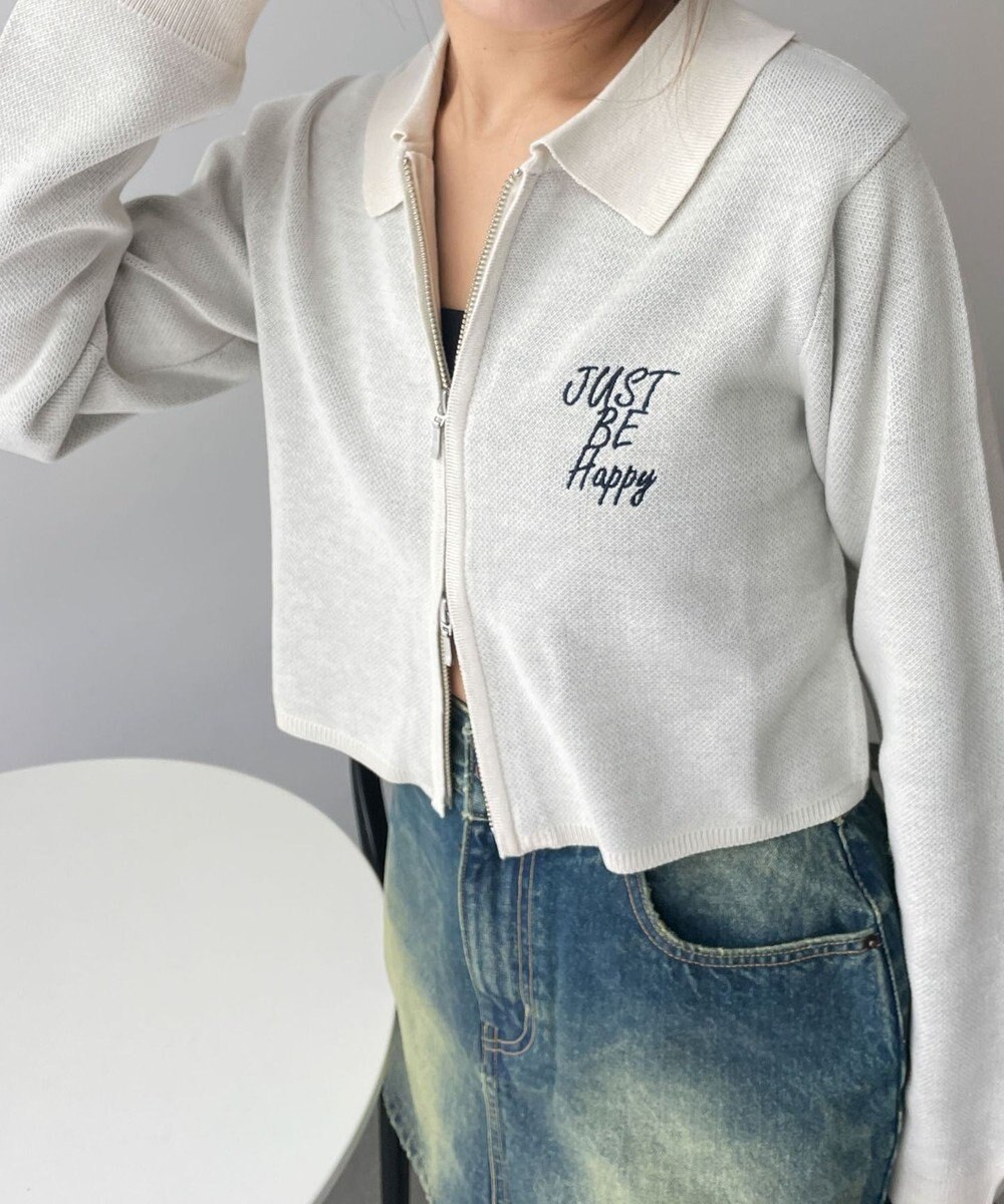 WEGO WZIPスターモチーフニット 