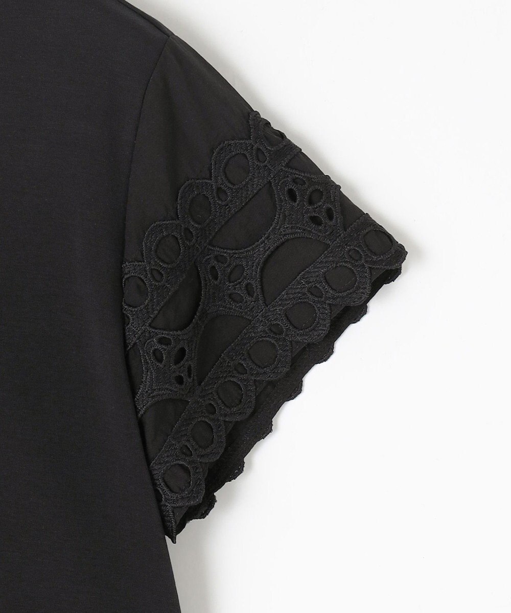 組曲 S レーススリーブシルケット カットソー 