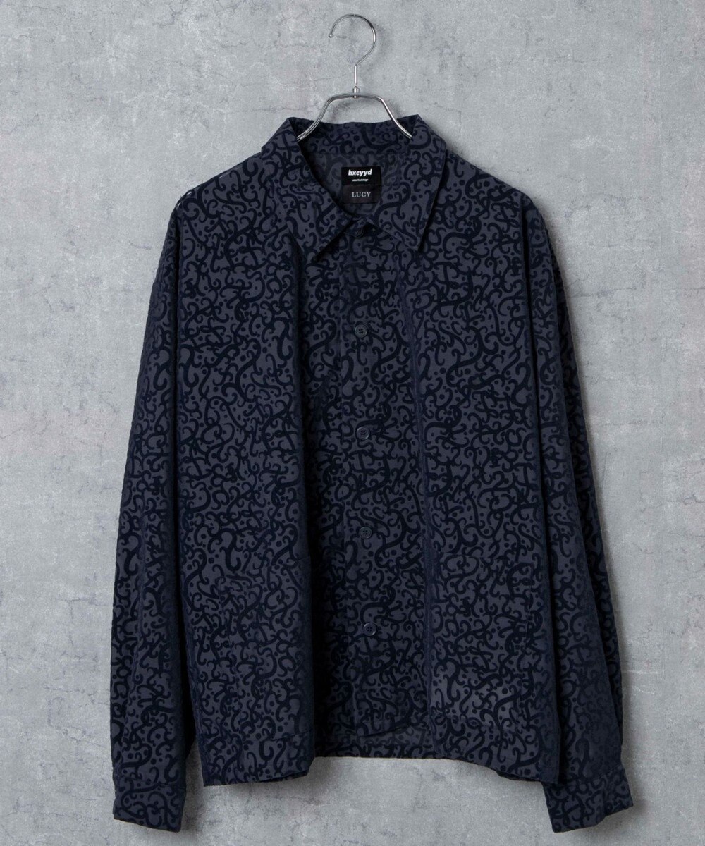 WEGO モールプリントシアーシャツ 