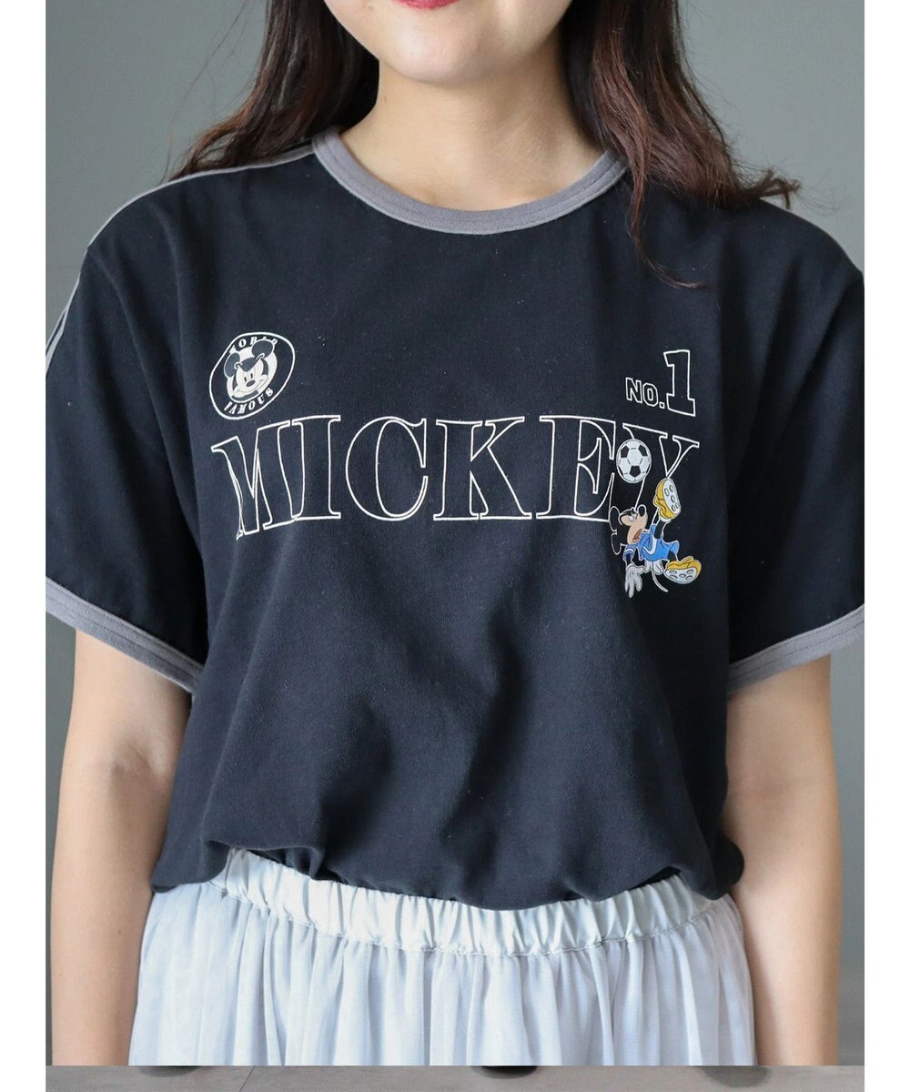 AMERICAN HOLIC ラインＴシャツ　Ｂｌａｃｋ／Ｄｉｓｎｅｙ 