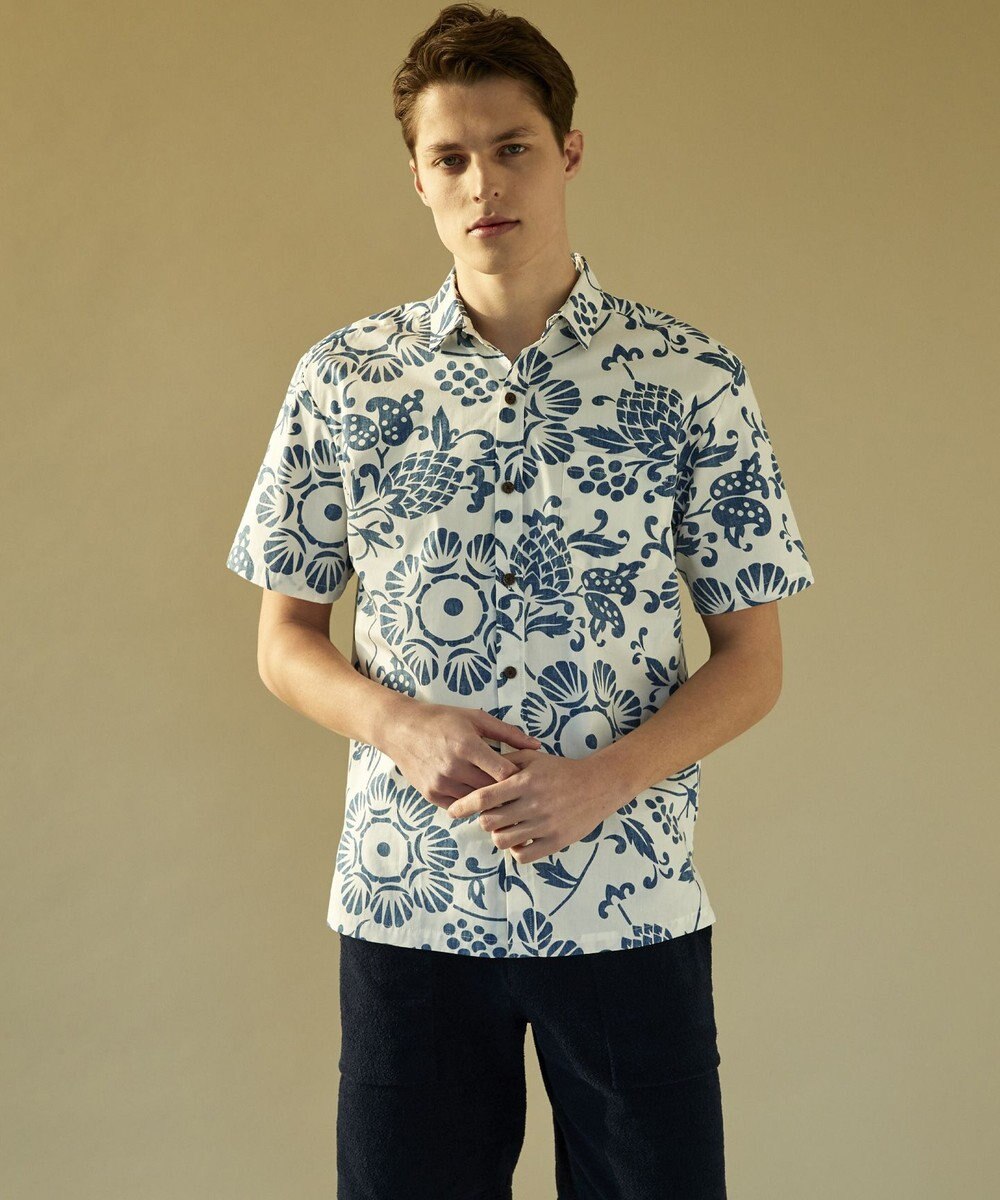 JOSEPH ABBOUD MOUNTAIN 【SPACE】KAHARAアロハ シャツ 