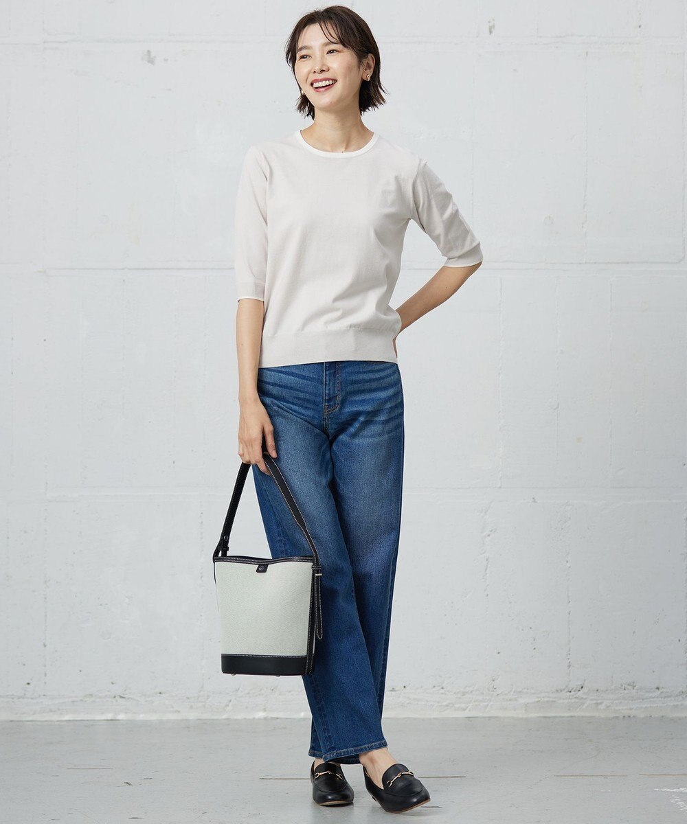 J.PRESS LADIES L 【洗える・ニットセット】TRIM TWIN ニット 