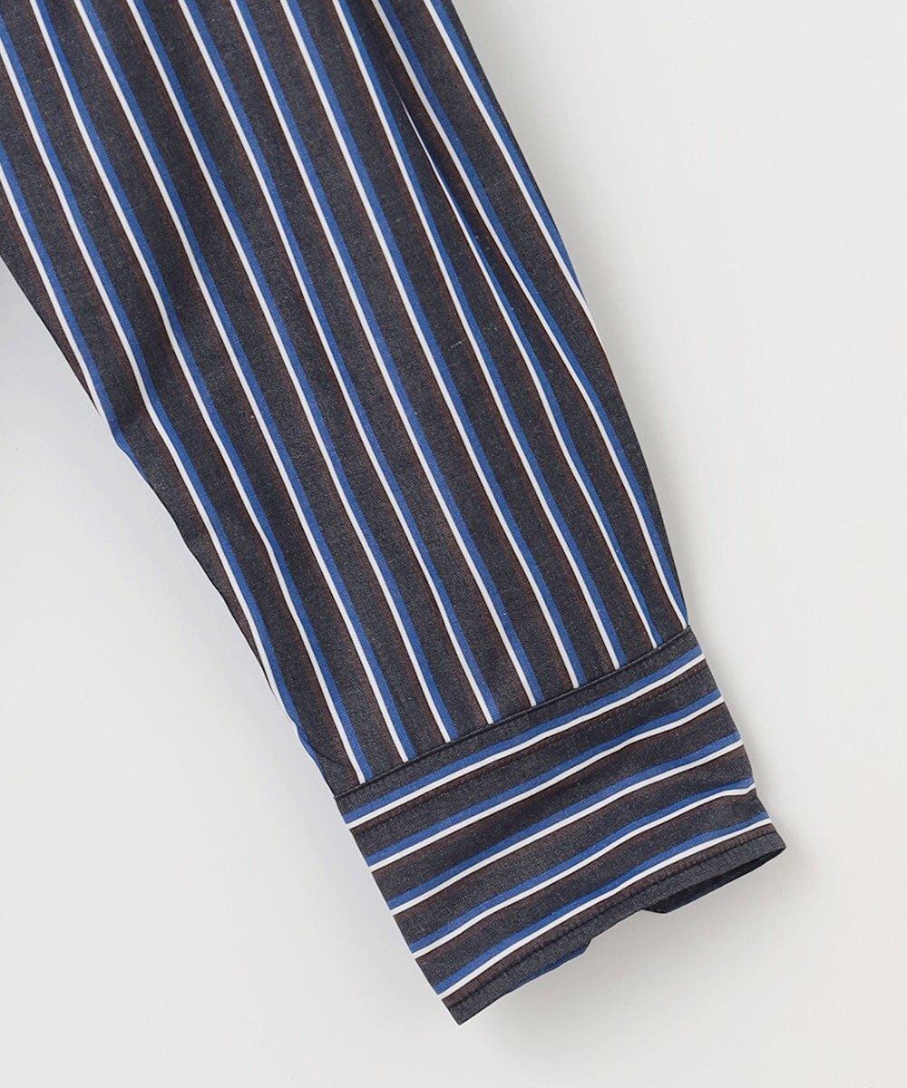 JOSEPH ABBOUD 【オーガニックコットン使用】オー ガニックコットンカラーストライプシャツ 