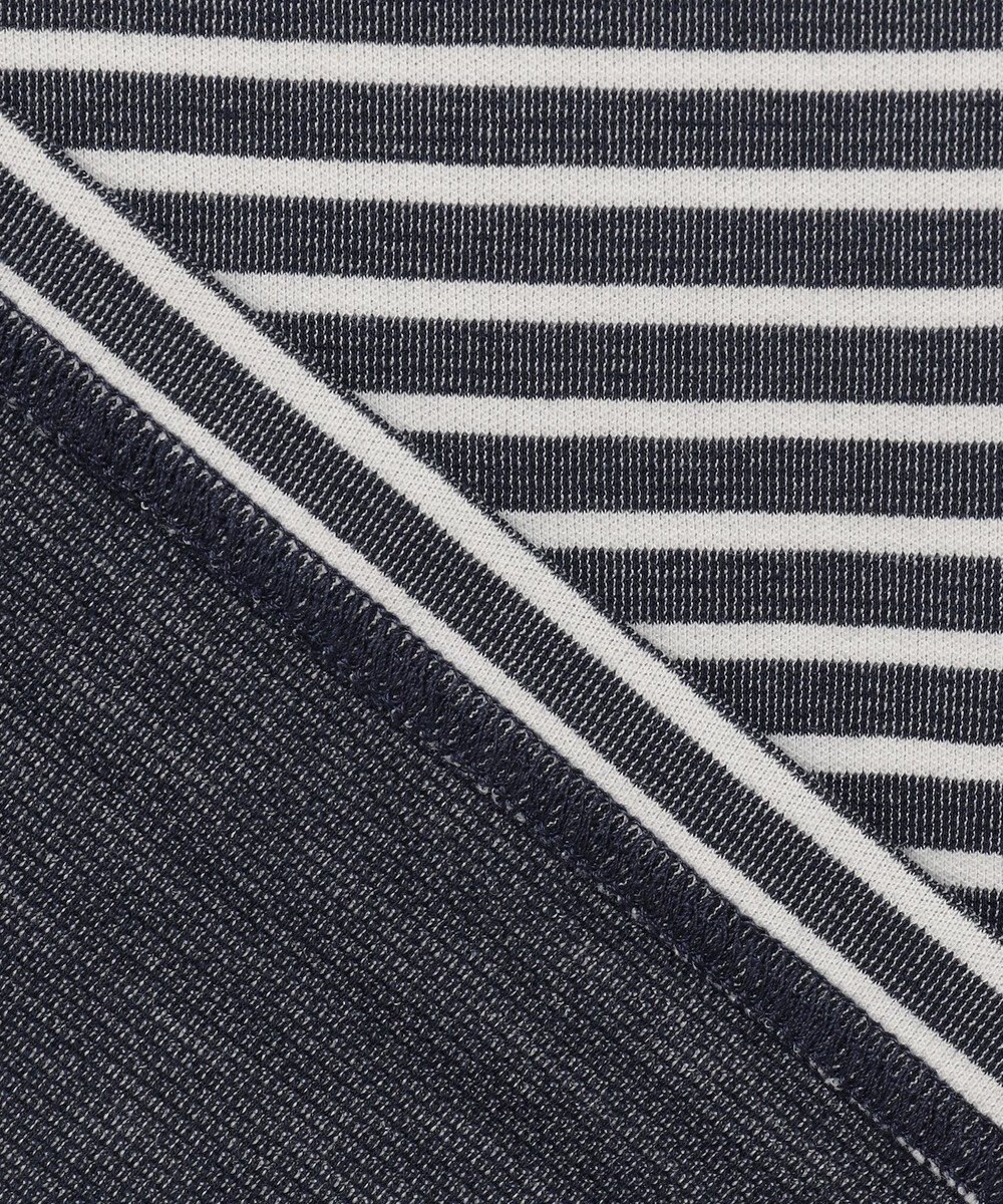 J.PRESS MEN ソフトＷフェイス ボーダーロングTシャツ 