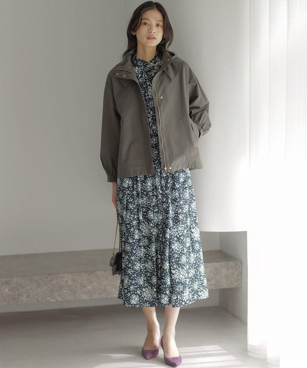 組曲 モザイクフラワープリント スカート 