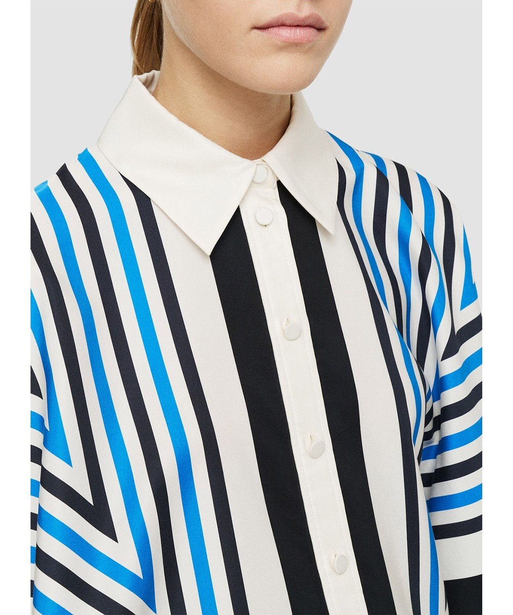 JOSEPH クレットプリント　リラックスフィットブラウス 