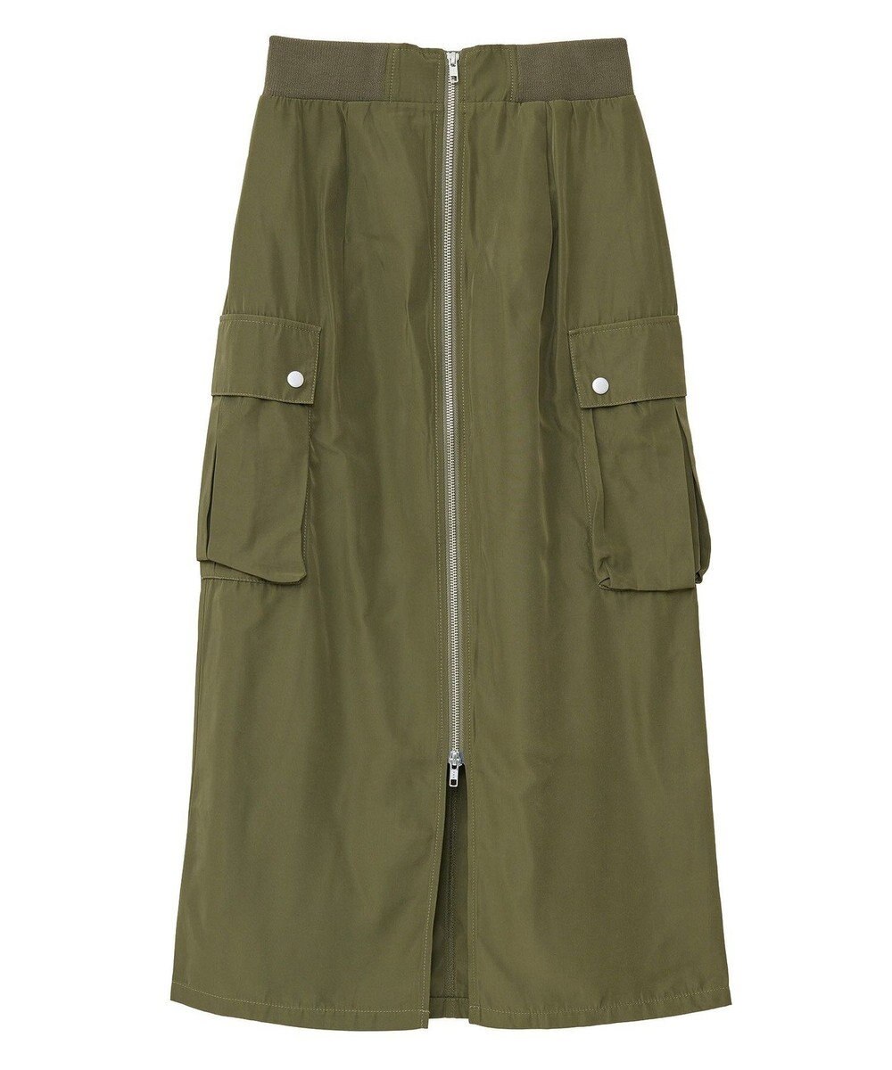 Green Parks ・ＳＵＧＡＲ　ＳＰＯＯＮ　ミリタリーＩラインスカート 