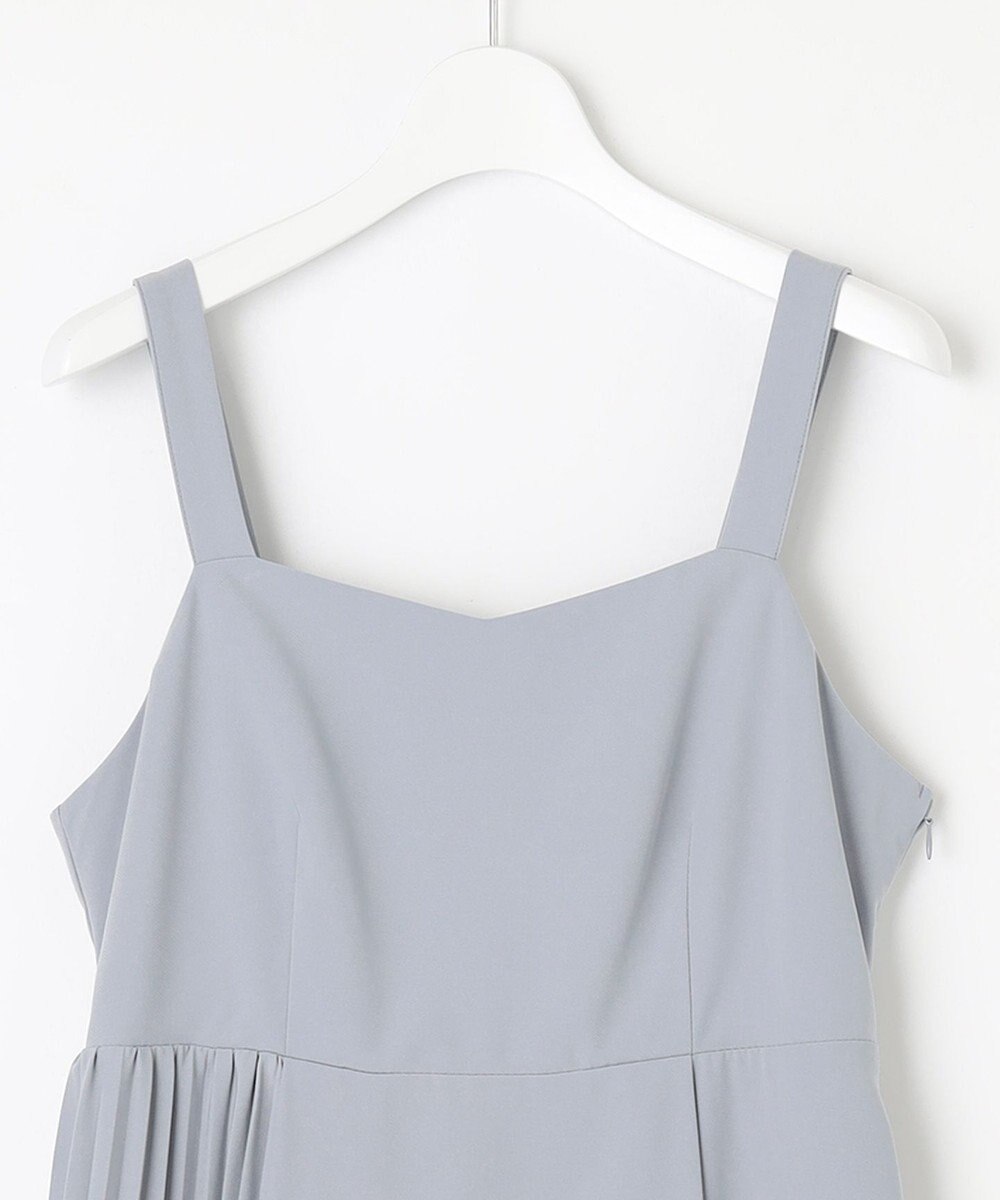 Feroux 【洗える】プリーツコンビ ジャンパースカート 